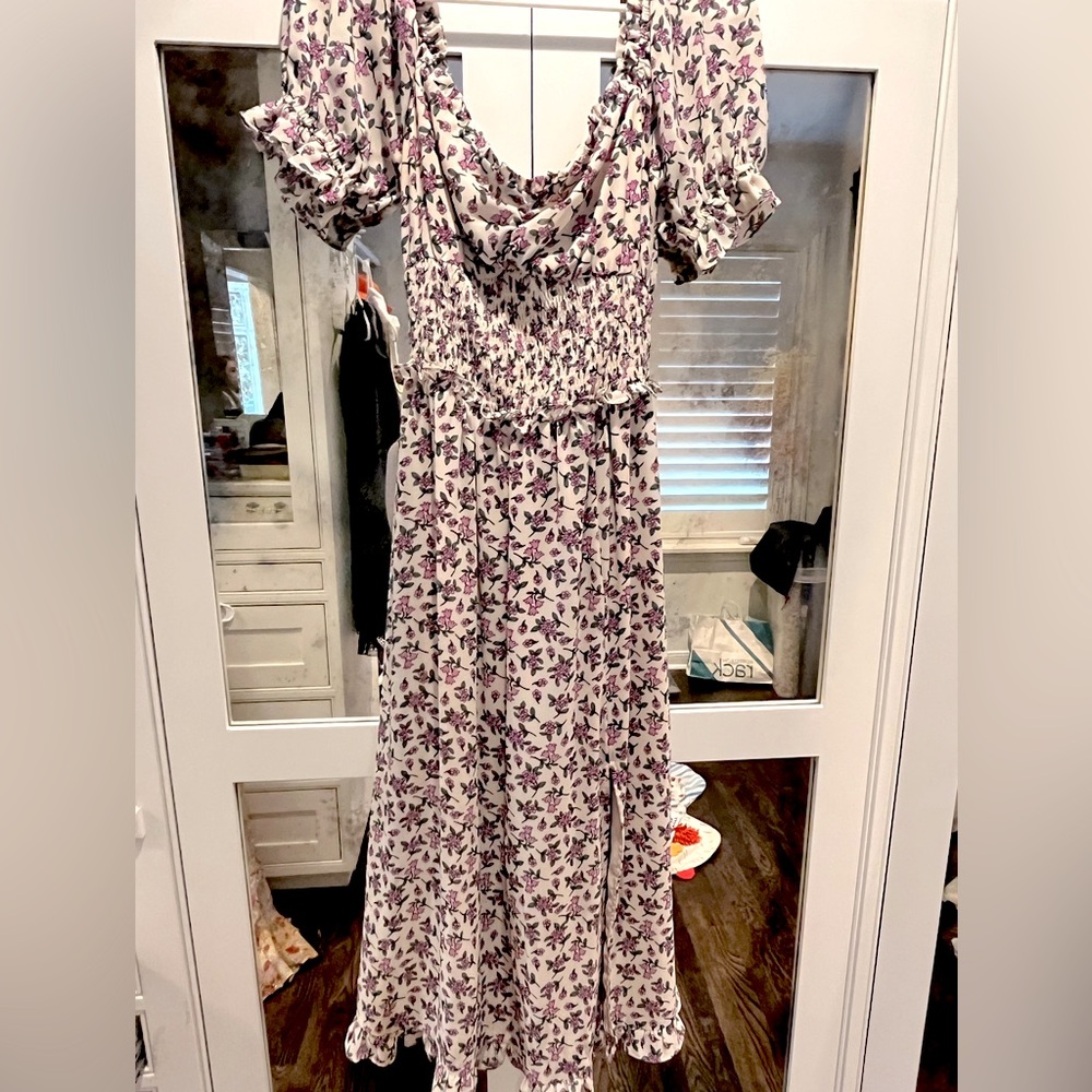 Lost + Wander floral midi dress